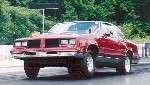 Red Drag racing Cutlass