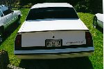 Rear view of a white Chevy Monte Carlo SS
