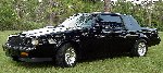 Side view of a 1987 Buick GN with custom rims